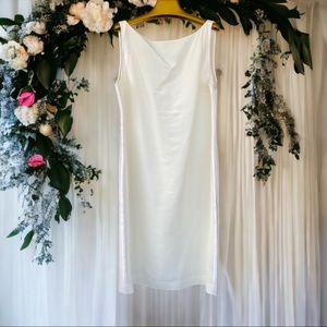 St. John Sleeveless Light Cream Dress • Sz 14 • Tags